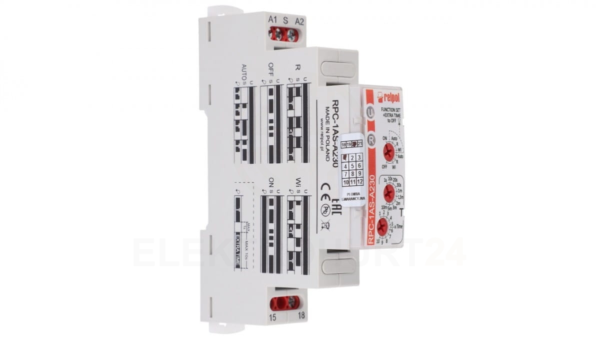 Installation relay 1-pole, 230V AC/16A | DIN rail TH-35 Installation relay 1-pole, 230V AC/16A | DIN rail TH-35