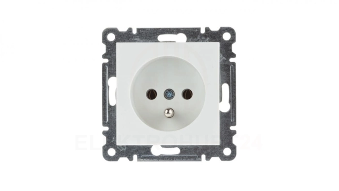 LUMINA2 Gniazdo pojedyncze z/u 16A białe WL1020