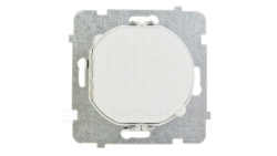 AS Ściemniacz przyciskowo-obrotowy /żarowy i halogenowy/ biały ŁP-8G/m/00