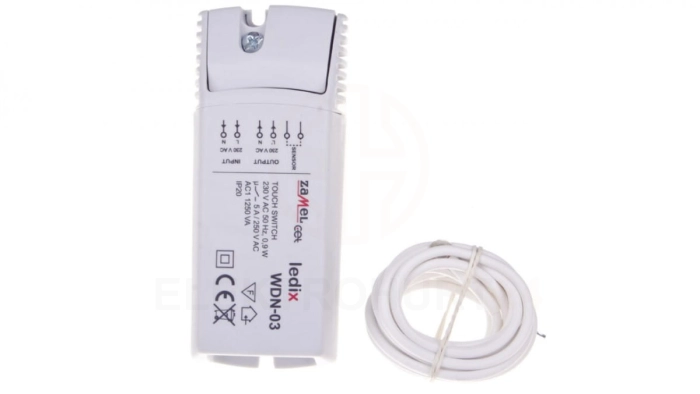 Wyłącznik dotykowy 230V AC 300W do dotykowego załączania/wyłączania oświetlenia WDN-03 LDX10000053