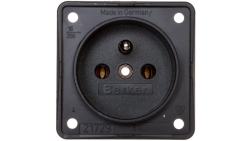 Integro Flow Gniazdo pojedyncze z/u 16A 250V antracyt 961852505