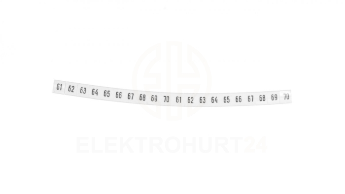 Oznacznik DK2/Z6 /61-70/ biały 89207006 /100szt./