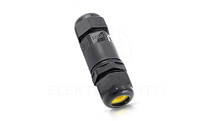 Mufa kablowa skręcana 5-9 mm2 450V 16A v2 Czarna IP68 5977