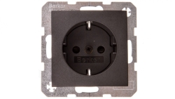 B.Kwadrat/B.3/B.7 Gniazdo pojedyncze z/u SCHUKO antracyt mat 47231606