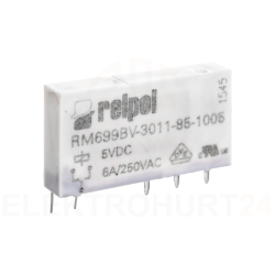 Przekaźnik miniaturowy 1P 6A 5V DC PCB AgSnO2 RM699BV-3011-85-1005 2613695