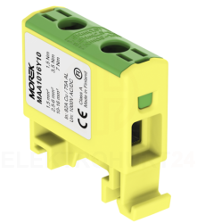 Złączka OTL16 kolor żółto-zielony 1xAl/Cu 1,5-16mm2 1000V AC / 1500V DC Zacisk uniwersalny MAA1016Y10