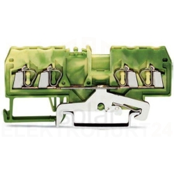 Złączka szynowa 4-przewodowa 2,5mm2 żółto-zielona 280-837