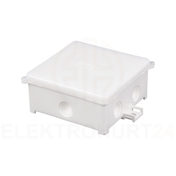 Puszka instalacyjna natynkowa 80x80x41mm IP44 biała PIN 80/B 31.80