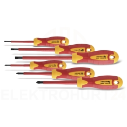 Zestaw wkrętaków izolowanych dla elektryka 1000V stal S2 HT1S996 /6szt./