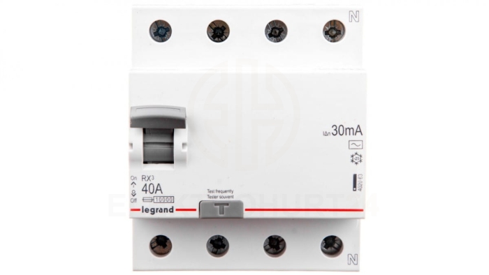 Wyłącznik różnicowoprądowy 4P 40A 0,03A typ AC P304 RX3 402063