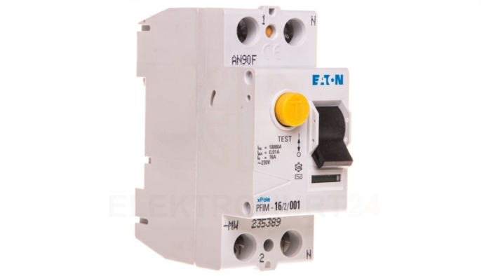 Wyłącznik różnicowoprądowy 2P 16A 0,01A typ AC PFIM-16/2/001-MW 235389
