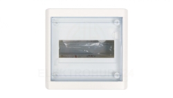 Rozdzielnica modułowa 1x8 natynkowa IP40 Nedbox (drzwi transparentne) 601245