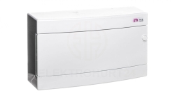 Rozdzielnica modułowa 1x18 natynkowa drzwi białe / IP 40 400V AC / ECT18PO-s 001101071