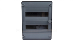 Rozdzielnica modułowa 2x12 natynkowa IP40 Golf (drzwi transparentne) VS212TD