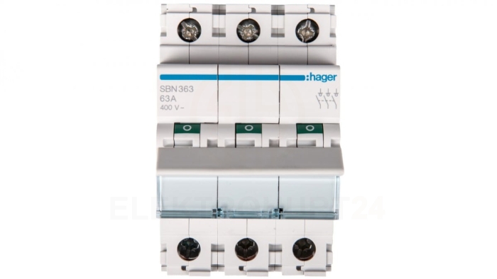 Rozłącznik modułowy 63A 3P SBN363