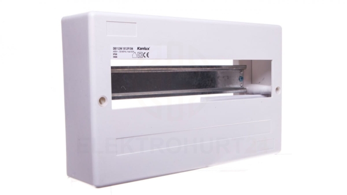 Rozdzielnica modułowa 1x12 natynkowa IP30 IK06 II klasa bez drzwi DB112W 1X12P/SM biała 3853