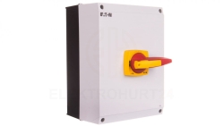 Rozłącznik izolacyjny 3P 125A z blokadą na kłódkę w obudowie IP65 DMM-125/3/I5/P-R 172851