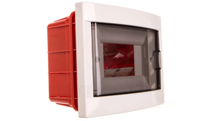 Rozdzielnica Podtynkowa, 1-Rzędowa, 6-Modułowa Ip40, Drzwi Transparentne / 90912006