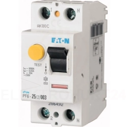 Wyłącznik różnicowoprądowy 2P 25A 0,1A typ A PF6-25/2/01-A 112922