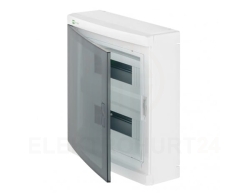 Rozdzielnica modułowa Elegant 2x12 natynkowa IP40 N+PE drzwi przezroczyste 2425-01