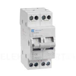 Przełącznik modułowy zasilania I-0-II (sieć-agregat) 40A 2P SPMP2P40