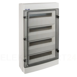 Rozdzielnica hermetyczna modułowa (500V AC ,1000V DC) 4x18 natynkowa IP65 RH-72/4 36.172