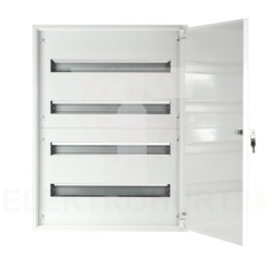 Rozdzielnica modułowa 4x24 podtynkowa IP40 z zamkiem A-RW51