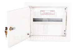 Rozdzielnica modułowa 1x12 podtynkowa IP40 z zamkiem A-RW1