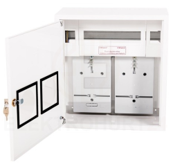 Szafka licznikowa 2x15 natynkowa IP40 z zamkiem A-RZ17