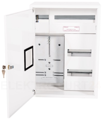 Szafka licznikowa 1x3F-36 modułów natynkowa IP40 z zamkiem A-RZ7