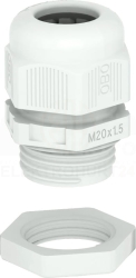 Dławik kablowy z przeciwnakrętką M16 PA jasnoszary RAL 7035 V-TEC VM16+ LGR 2022764 /50szt./