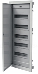 Rozdzielnica modułowa 5x12 podtynkowa RO-5 z metalowymi drzwiami IP40 (z N+PE) C.1560