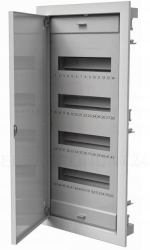 Rozdzielnica modułowa 4x12 podtynkowa RO-4 z metalowymi drzwiami IP40 (z N+PE) C.1548