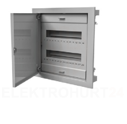 Rozdzielnica modułowa 2x12 podtynkowa RO-2 z metalowymi drzwiami IP40 (z N+PE) C.1524