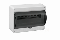 Rozdzielnica modułowa 1x12 natynkowa S-12 z szybką dymna IP30 (bez N+PE) C.2072