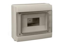 Rozdzielnica modułowa 1x8 natynkowa hermetyczna IP65 (z N+PE) C.14508