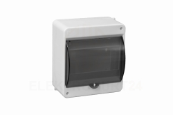 Rozdzielnica modułowa 1x6 natynkowa S-6 z szybką dymną IP30 (bez N+PE) C.2067