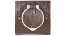 MOSAIC Pokrywa gniazda pojedyncza kwadratowa inox 089700