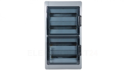 Rozdzielnica modułowa RN65 4x18 natynkowa IK09 IP65 drzwi transparentne 601948