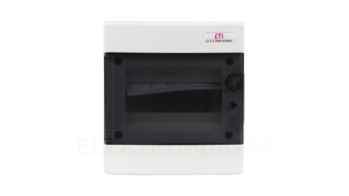 Rozdzielnica modułowa 1x8 podtynkowa /transparentna/ IP40 ECM8PT DIDO 001101010