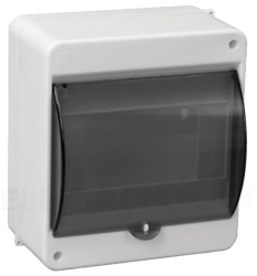 Rozdzielnica modułowa 1x5 natynkowa S-5 z szybką dymną IP30 (z N+PE) C.2020