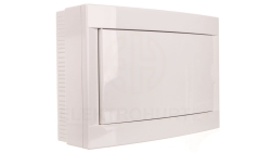 Rozdzielnica Natynkowa 1x12 1-Rzędowa 12-Modułowa IP40 Drzwi Białe 90911512 VIKO by Panasonic