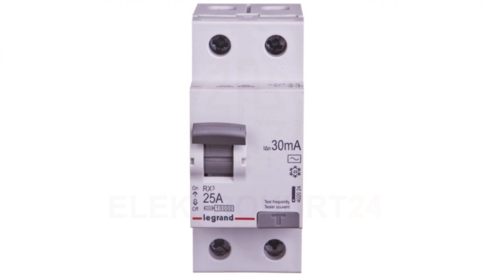 Wyłącznik różnicowoprądowy 2P 25A 0,03A typ AC P302 RX3 402024
