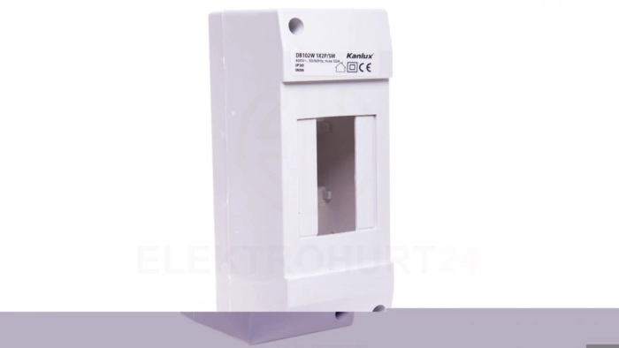 Rozdzielnica modułowa 1x2 natynkowa IP30 IK06 II klasa bez drzwi DB102W 1X2P/SM biała 3850