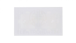 Simon Touch ramki Panel dotykowy S54 Touch, 2 moduły, 2 pola dotykowe poziome + 2 pola dotykowe poziome, biała perła DSTR222/70