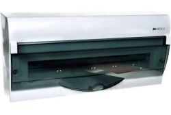 Rozdzielnica modułowa 1x20+2 natynkowa GREEN BOX RN 1/20+2 drzwi transparentne dymne N+PE IP40 2355-01