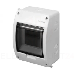 Rozdzielnica modułowa Elegant 1x5 natynkowa IP40 biały/dymny 2401-01