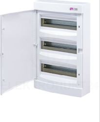 Rozdzielnica modułowa 3x18 natynkowa drzwi białe / IP 40 400V AC / ECT3X18PO-s 001101043
