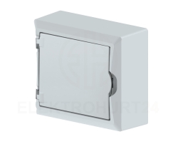 Rozdzielnica modułowa 1x8 n/t ECONOMIC BOX RN 1/8 drzwi białe (N+PE) IP40 2502-00