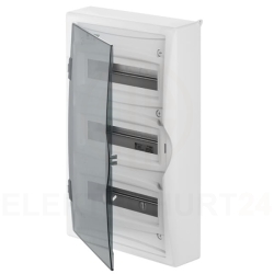 Rozdzielnica modułowa 3x12 n/t ECONOMIC BOX RN 3/36 drzwi transparentne (N+PE) IP40 2506-01